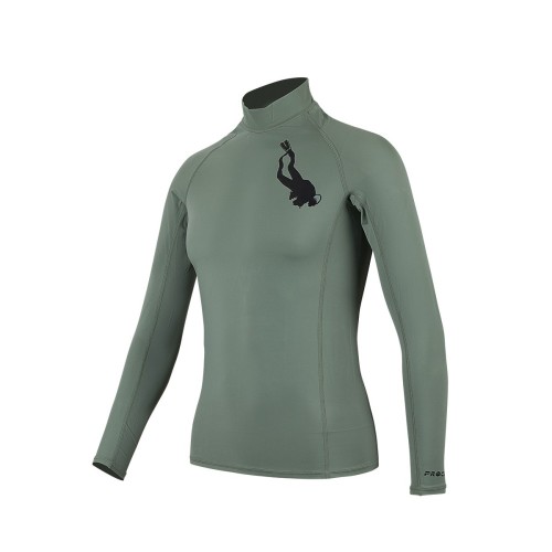 Lycra heren diver longsleeve - groen